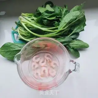 Make Shrimp spinach step 0