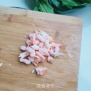 Make Shrimp spinach step 1