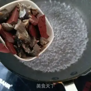 Make Soup of sea hog blood step 5