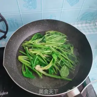Make Shrimp spinach step 4