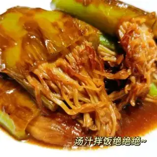 Make Tied peppers with golden needle mushrooms step 4