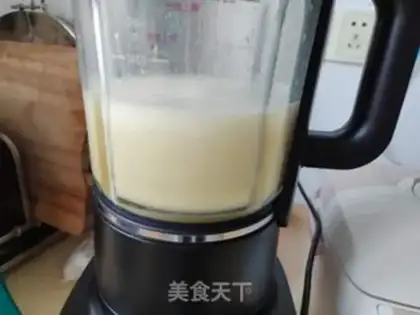 Make Milk oatmeal corn juice step 2