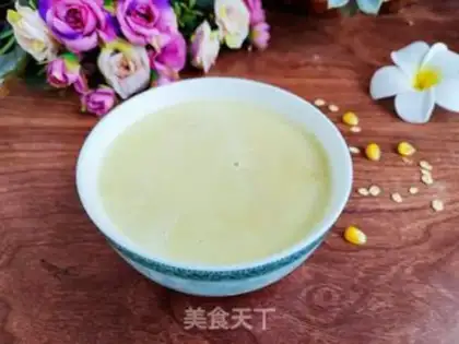 Make Milk oatmeal corn juice step 3