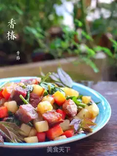 Make The fragrance makes potatoes and sausages step 12