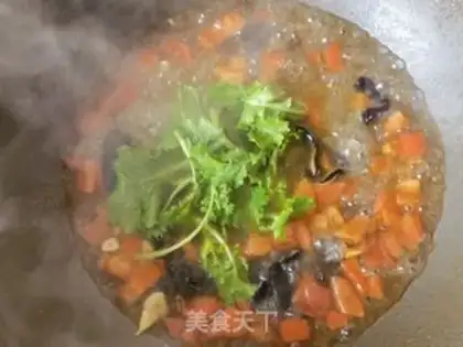 Make A mussel fan soup step 6