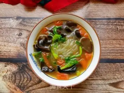 Make A mussel fan soup step 8