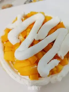 Make Mango cream birthday cake step 23