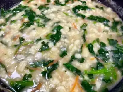 Make Pine shrimp plum soup step 12