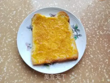 Make Peach sauce banana sandwich step 4