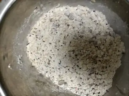 Make Black sesame oatmeal cookies step 2