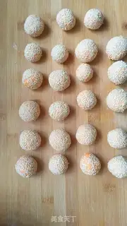Make Carrot sesame ball step 4