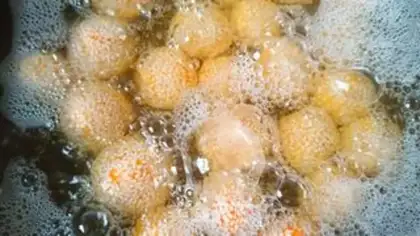 Make Carrot sesame ball step 5