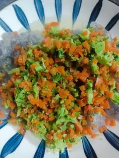 Make Vegetable shrimp cake step 6