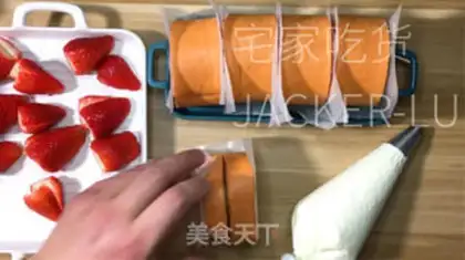 Make Strawberry rolls step 20