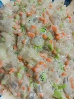 Make Vegetable shrimp cake step 8