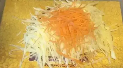 Make Onion egg fried rice step 1