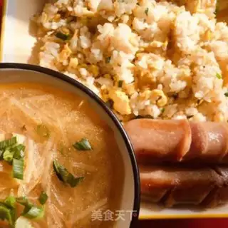 Make Onion egg fried rice step 21
