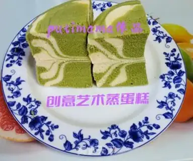 Make ♪ Tea art steam cake ♪ step 18