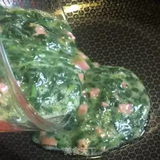 Make The spinach ham and eggs step 5