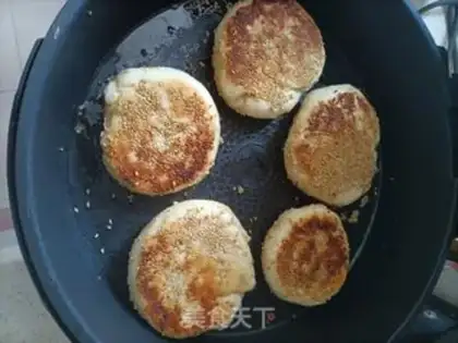 Make Onion sesame pancakes step 17