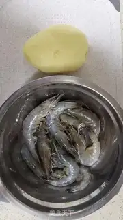 Make Pepper salt potato shrimp step 0