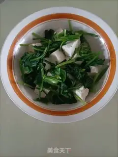 Make Garlic spinach tofu step 4
