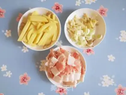 Make Potato lace silk step 1