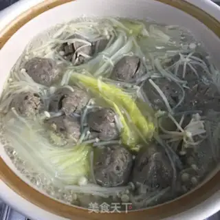 Make Meatball mushroom soup step 7