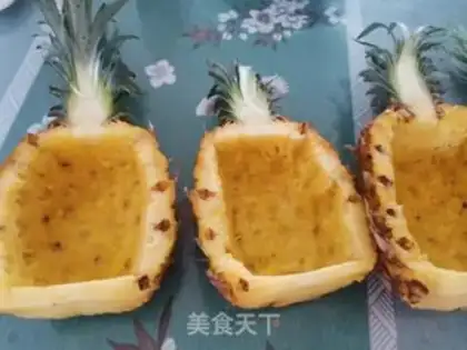 Make Pineapple rice step 0