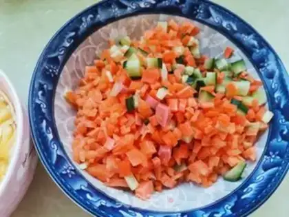 Make Pineapple rice step 3