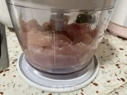 Make Corn chicken sausage step 1