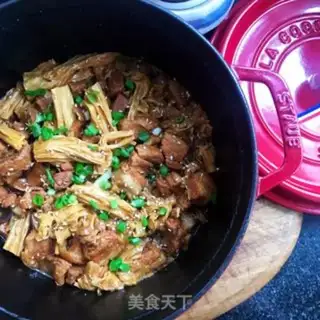 Make Red roast roasted bamboo step 10