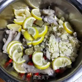 Make Lemon chicken claws step 10