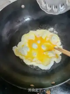 Make Egg fan fried vegetables step 1