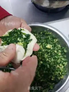 Make Spinach egg pie step 6
