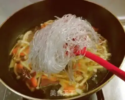 Make Duck blood fan mushroom soup step 8