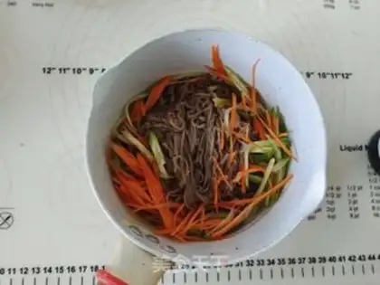 Make Peanut butter with wheat noodles step 3