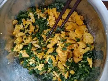 Make Egg dumplings step 5