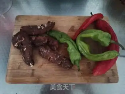 Make Twin peppers, fat and fat step 0