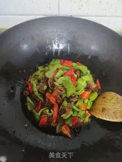 Make Twin peppers, fat and fat step 4