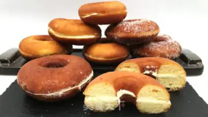 Make Cream doughnuts step 19