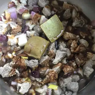 Make Curry beef and rice step 4