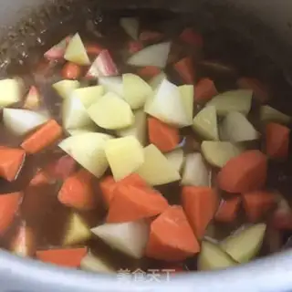 Make Curry beef and rice step 7