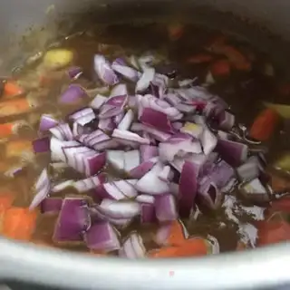 Make Curry beef and rice step 8