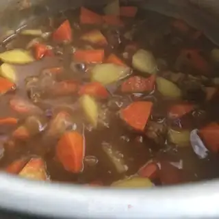 Make Curry beef and rice step 9
