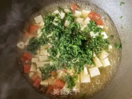 Make The tofu soup step 12