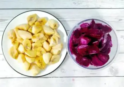 Make Banana ice cream step 2