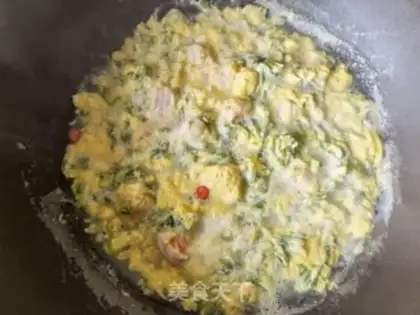 Make Shrimp and eggs step 10