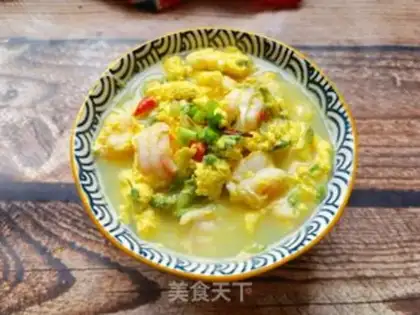 Make Shrimp and eggs step 13