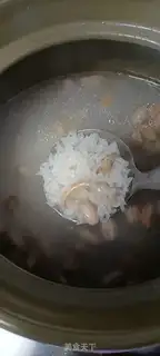 Make Ink-fish peanut porridge step 9
